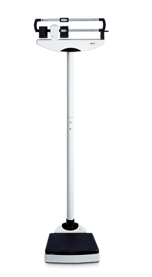 Mechanical column scales with eye-level beam
